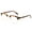 Gold/Tortoise, variant on Newbee Fashion - Vintage Oval Stylish Retro Celebrity Classic Half Frame High Fashion Clear Lens Glasses