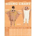 thumbnail image 4 of Flying Squirrel Onesie Pajama Kids Unisex Animal Costumes Polyester One-Piece Sleepwear for Boys and Girls 5T, 4 of 6
