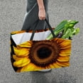 thumbnail image 7 of Sunflower seamless printing Reusable Large Capacity Foldable Grocery Bags and Shopping Baskets made with Oxford Cloth, 7 of 7