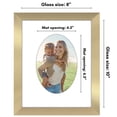 thumbnail image 3 of Americanflat 8" x 10" Picture Frame with Oval-Shaped Mat - Gold, 3 of 8
