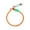 Orange, variant on Hands Free Double Dog Leash Collar with Anti Escape Design Nylon Dual Walking Lead Neck Ring for Two Dogs Daily Walks and Hiking