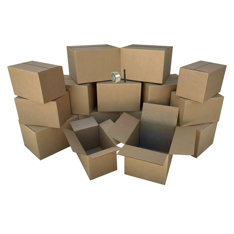 ValueSupplies By uBoxes Moving Kit #1 10 Small/Medium/Large Combo Boxes  with Room Labels