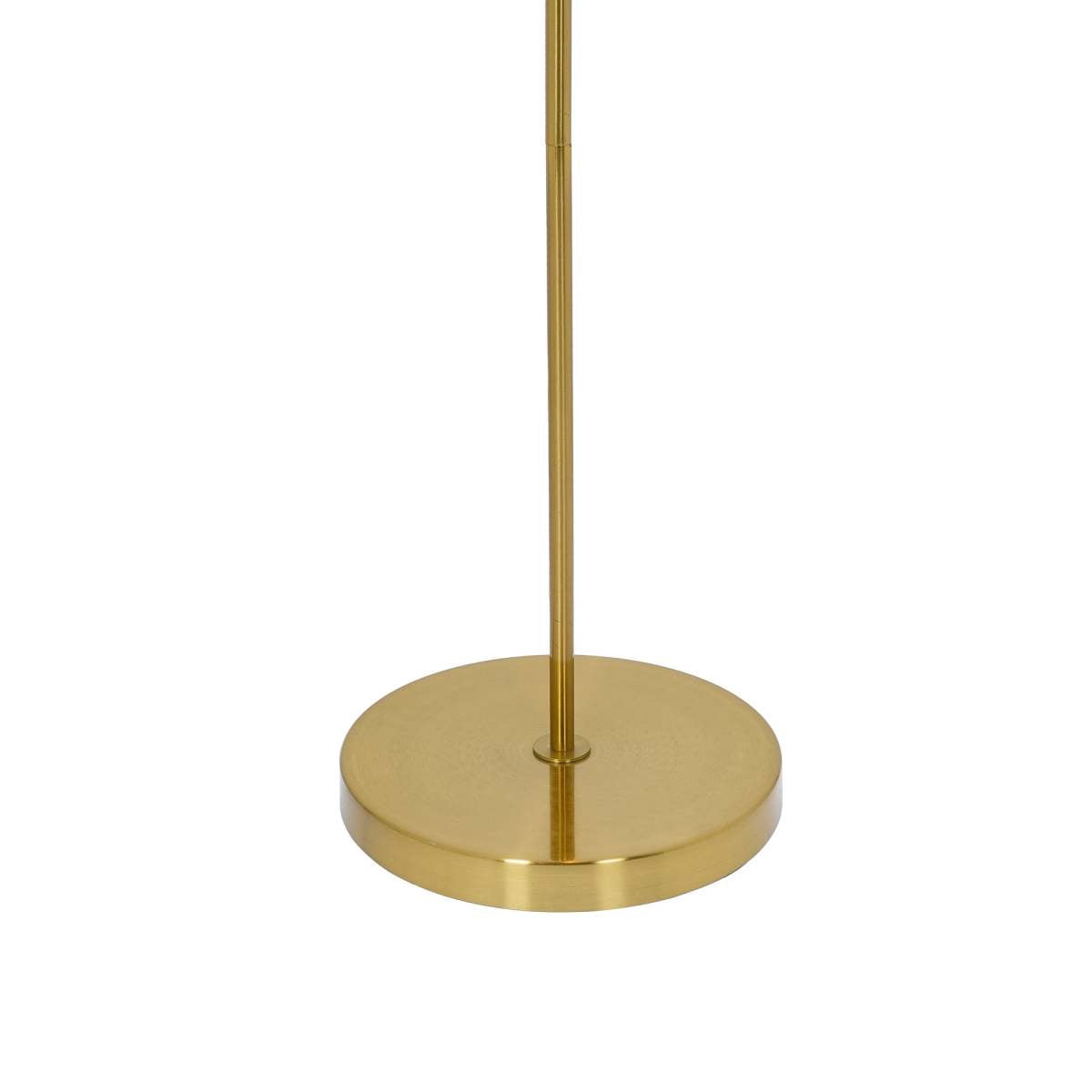 Tall Corner Floor Lamp – Gold Outer & White Inner Shade Pull Chain Switch for Living Room Bedroom & Office (110~120V)