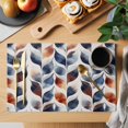 thumbnail image 2 of Vintage Style Placemats Set of 2, Retro Palm Leaf Watercolor Design Non-Slip Place Mats Washable Table Mats for Kitchen Dining Table Decorations Indoor/Outdoor, 2 of 9