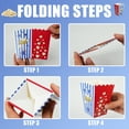 thumbnail image 4 of Verdelife 4.72in 36Pcs Paper Popcorn Boxes Striped Stars Popcorn Bucket Popcorn Bags Containers for Movie Night Supplies, 4 of 8
