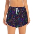 thumbnail image 2 of Goofa Chemistry Science Printed Women 2 in 1 Running Shorts,Quick Dry Athletic Workout Shorts,High Waisted Athletic Shorts with Liner Pockets-Medium, 2 of 9