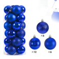 thumbnail image 3 of 24 bolas de Navidad de 3/4/6 cm para decoración de árbol de Navidad, decoración de habitación del hogar, colgante de Navidad para Año Nuevo, caja de regalo DIY, 3 of 5