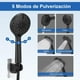 thumbnail image 3 of Regaderas para Baño con Brazo Extensible, 10" Cabeza de Ducha con Shower Head de Mano, [No Requiere Perforación], Regadera de Telefono para Baño de Alta Presion, con Accesorios (Negro), 3 of 7