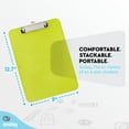thumbnail image 4 of Enday Plastic Clipboard with Ruler Heavy Duty Clipboards for Medical, Office, School Use Green, 4 of 7