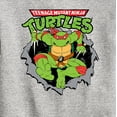 thumbnail image 3 of Teenage Mutant Ninja Turtles - Raphael Breaking Through Shirt - Toddler & Youth Crewneck Fleece Sweatshirt, 3 of 5