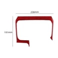 thumbnail image 3 of Real Bright Soft Car Interior Carbon Fiber Sticker DecorationRed Carbon Fiber Interior Floor Console Cupholder Cover For Toyota TacomaAuto Car Protection Interior Accessories, 3 of 8