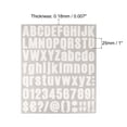 thumbnail image 2 of Uxcell 25mm Height Self Adhesive Waterproof Vinyl Letter Number Sticker Set 6 Sheet White, 2 of 6