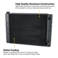 thumbnail image 2 of Speedway Motors 24 Inch Double Pass Aluminum Racing Radiator for SBC, Black Finish with Two Rows of 1 Inch Tubes, Furnace-Brazed Construction and High-Efficiency Crossflow Cooling, 2 of 11