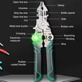 thumbnail image 2 of QHUDLV Multifunctional Wire Stripper,2026 Upgrade 14 In 1 Electrical Pliers Built-In Voltage Tester Screwdriver for Cutting And Pulling Wires Cable, 2 of 9