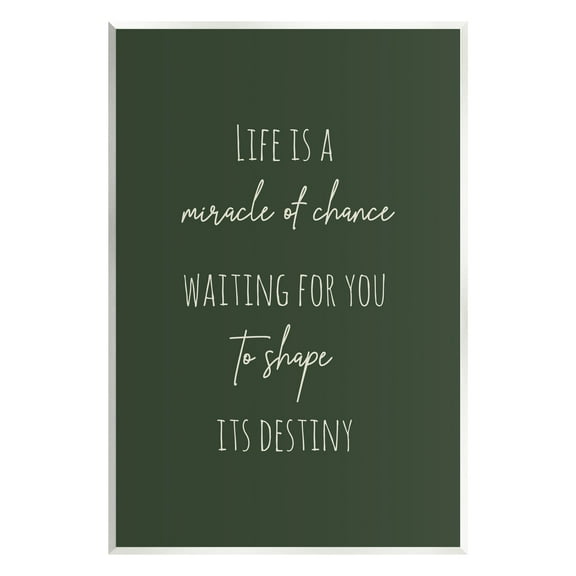 Stupell Industries Shape Life's Destiny Phrase Inspirational Painting Unframed Art Print Wall Art, 10 x 15