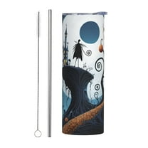 Insulated Tumbler with Lids and Straws, The Nightmare Before Christmas Stainless Steel Mug Coffee Cup Thermal Travel 20oz