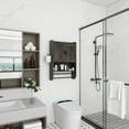 thumbnail image 4 of Pusnapku 21" Bathroom Cabinet Wall Mounted, over The Toilet Storage with Towel Bar, Paper Holder, Wood Hanging Medicine Cabinet with Adjustable Shelf, 4 of 9