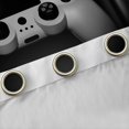 thumbnail image 4 of Homewish Gaming Gamer Teens Black Out Curtains, Grey Game Controller Curtains Pack of 2 (42x63 Each), Futuristic Game Console Bedroom Curtains, Blackout Curtains Bedroom Decor, 4 of 6