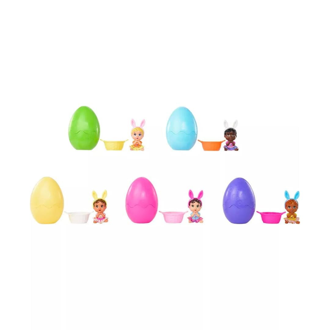 Barbie Color Reveal Easter Egg HJX67 Series Complete Set of 5 Colored Egg Surprises Bundle