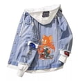 thumbnail image 1 of Chaqueta vaquera con patrón Tom y Jerry Cosplay Naruto Itachi moda, 1 of 2