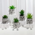 thumbnail image 6 of Nordic Hanging Feet Doll Plant Potted Animal  Desktop Cement Ornaments Indoor Courtyard Art Wall Desk Home Decor Flower Pot (Style 5), 6 of 7