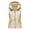 a-Khaki17155, variant on FINALGANG Women's Puffer Vest Winter Thermal Windproof Solid Color Coat Sleeveless Zipper Hooded Gilet For Cold Weather Outdoor Wear Trendy Top