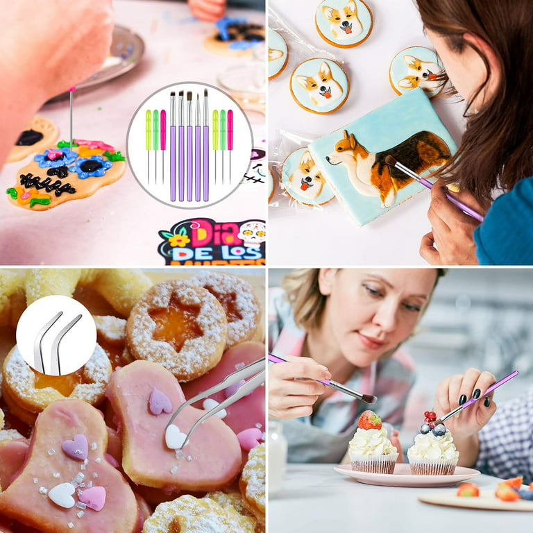 15 PCS Sugar Cookie Brushes Cake Decorating Tool Set Exquisite Baking Cute  Gifts 
