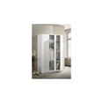 thumbnail image 3 of Declan White Engineered Wood 3-Door Wardrobe Cabinet Armoire, 3 of 6