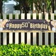 thumbnail image 5 of Frcolor Birthday Banner Party Happy Background Bunting 50Th Images Anniversary Favor Supplies Decorations, 5 of 7