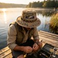 thumbnail image 5 of Fishing Is A Way Of Life Boonie Hat, Wide Brim Outdoor Sun Bucket Hat For Fishing, Hiking, 5 of 6