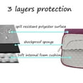 thumbnail image 7 of MOSISO Laptop Sleeve 14 Inch Notebook Briefcase Handbag for ThinkPad/Chromebook Polyester Carrying Sleeve Case Bag for 15 Inch MacBook Pro With Touch Bar, Wine Red, 7 of 7