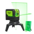thumbnail image 1 of Huepar Cross Line Laser Level Green Beam Self-Leveling Laser Tools with 2 Plumb Dots M-9211G, 1 of 8