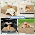 thumbnail image 7 of Smiry Waterproof Pet Couch Covers, Washable Dog Blankets for Couch & Bed, Reversible Sofa Cover for Living Room (30x70 Inch, Camel/Beige), 7 of 7