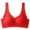 Red, variant on Abtuhar Women Thin Lace Wireless Breathable Support Bras