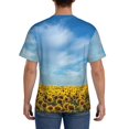 thumbnail image 2 of Rocae Blooming Sunflower Field for Men's Moisture-Wicking Crew Tee - T-Shirt for Sports, Outdoor Activities, and Casual WearX-Large, 2 of 9