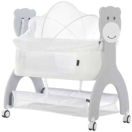 UPC: 0811048036520 | Dream on Me Cub Portable Bassinet in White Multi-Use Baby Bassinet with Locking Wheels