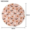 thumbnail image 6 of Pastel Halloween Icons Pattern Round Tablecloth 60"x60",Wrinkle Wipeable Table Cloth for Kitchen Dining Room Picnic Patio Party, 6 of 6