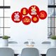 thumbnail image 4 of Decoración tradicional china, buenos deseos, manualidades, bricolaje, flores de papel rojas creativas estilo c, 4 of 8