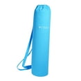 thumbnail image 1 of Bolsa de lona para esterilla de yoga y fitness con correa para el hombro y cierre de cordón. L azul, 1 of 9