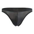 thumbnail image 2 of Mens Sexy Underwear Briefs Low Rise Thong G-String Briefs Cotton Underpant Bikini Swimwear Underwear Swimsuit (Large, Black), 2 of 4