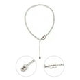thumbnail image 3 of Collier Pendentif Lettre, Lettre B en Acier Titane Collier en Métal Design Révolutionnaire, 3 of 14
