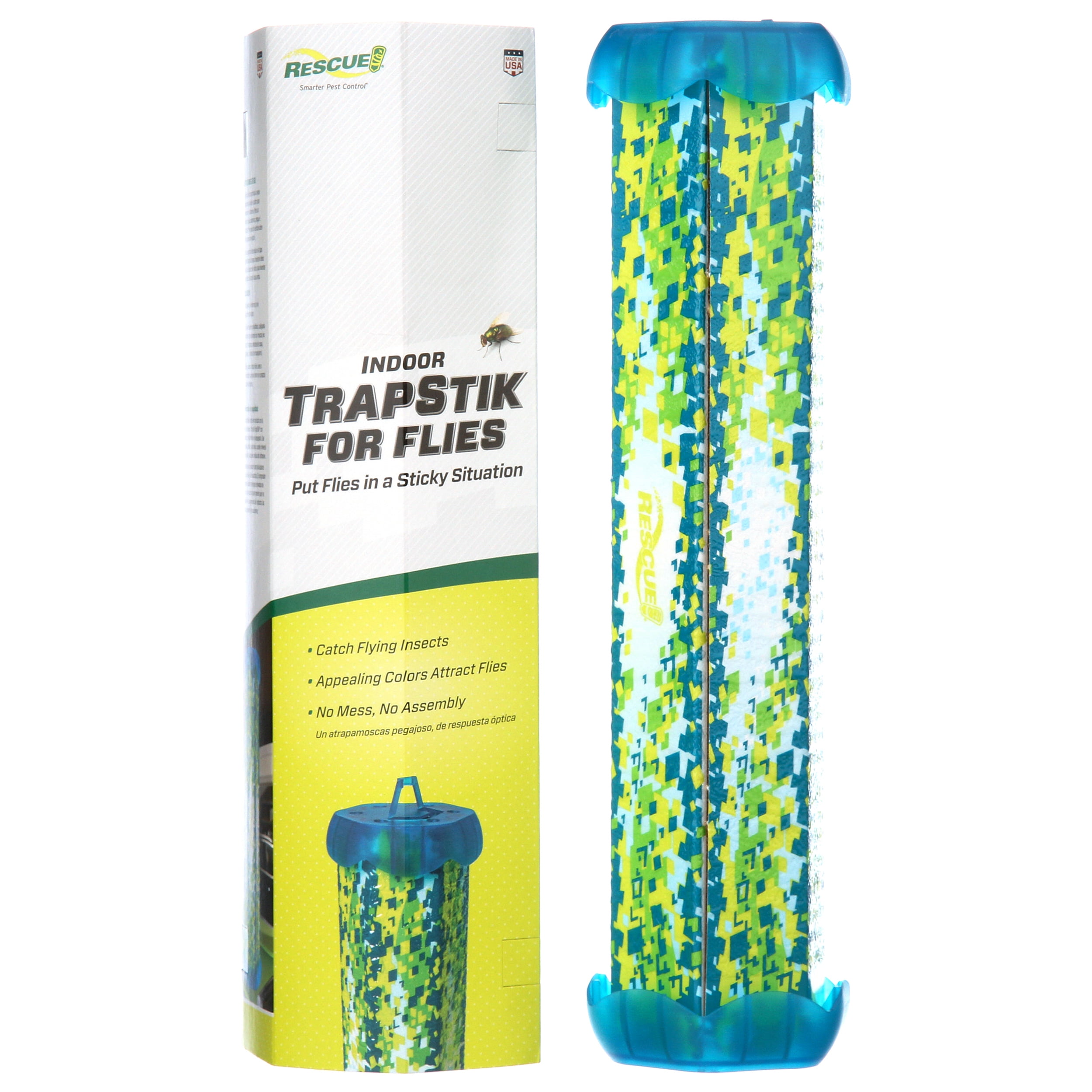 RESCUE! Trapstik Fly Trap, for Indoor Use, 1 Pack