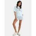 thumbnail image 2 of Peanuts Snoopy Women's Tee and Fleece Shorts Set, 2-Piece, 2 of 5