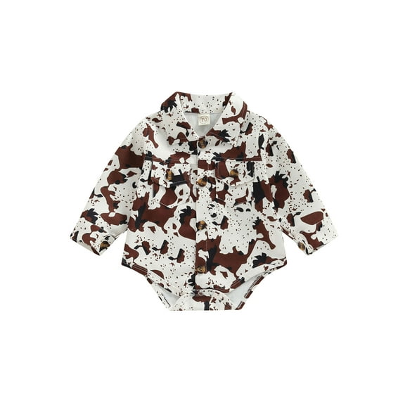 Bagilaanoe Newborn Baby Girl Rompers Shirts Print Long Sleeve Bodysuits 6M 12M 18M 24M Infant Casual One Piece Short Jumpsuit