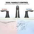 thumbnail image 5 of Accreate 8 Inch Bathroom Faucets for Sink 3 Hole with Pop up Drain and cUPC Lead-Free Hose, 5 of 7