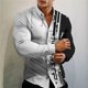 thumbnail image 1 of Camisas de tendencia de moda para hombre , camisetas para exteriores de tela suave y cómoda, camisetas de talla grande, camisas de traje, gráficos transparentes, ropa ajustada para hombre, 1 of 6