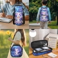 thumbnail image 2 of HUIACONG Ocean Starfish Axolotl Backpack for Boys and Girls, Lightweight 17 Inch School Bag 4PCS Set with Lunch Bag, Water Bottle Bag and Big Pencil Case, Multi-Compartment Bookbag for Kids, 2 of 7