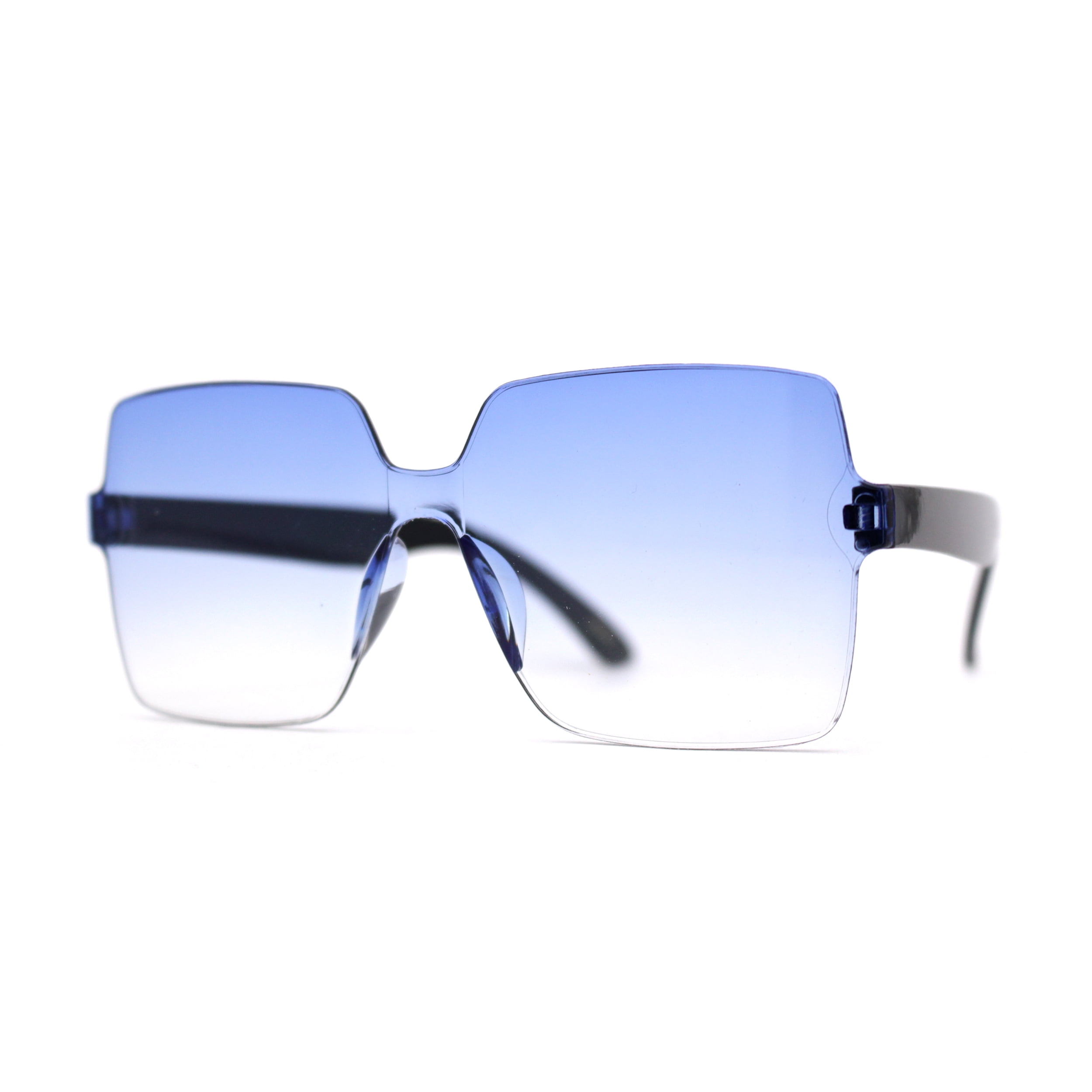Girls Child Size Elegant Minimal Shield Rectangle Butterfly Sunglasses 