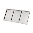 thumbnail image 2 of DYNWAVECA Table Sign Stand, Menu Display Stand,Standing Metal Stainless Steel L Shape Sign Holder Menu Card Holder for Restaurant Store 470x62x221mm, 2 of 7