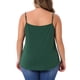 thumbnail image 3 of Camiseta sin mangas de encaje en V para mujeres de tallas grandes 4X verde, 3 of 6